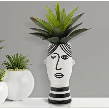 Wazon FACE 13,2X11,8X26,3 cm MIN 2